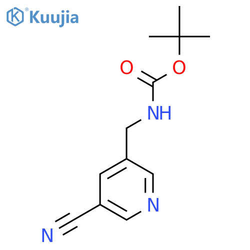 Tert-Butyl ((5-cyanopyridin-3-yl)methyl)carbamate structure