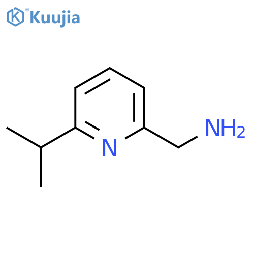 6-(propan-2-yl)pyridin-2-ylmethanamine structure