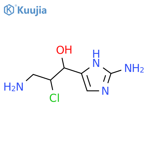 1H-Imidazole-5-methanol,2-amino-a-[(1S)-2-amino-1-chloroethyl]-, (aS)- structure