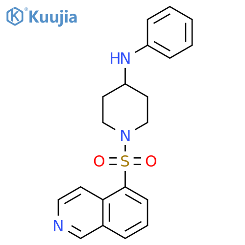 4-Piperidinamine, 1-(5-isoquinolinylsulfonyl)-N-phenyl- structure
