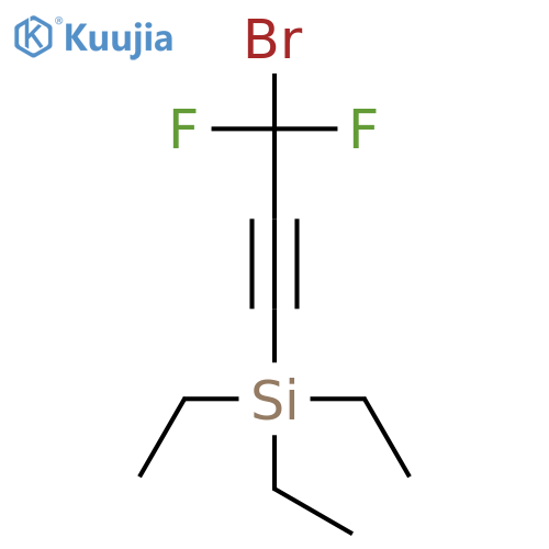 Silane, (3-bromo-3,3-difluoro-1-propynyl)triethyl- structure