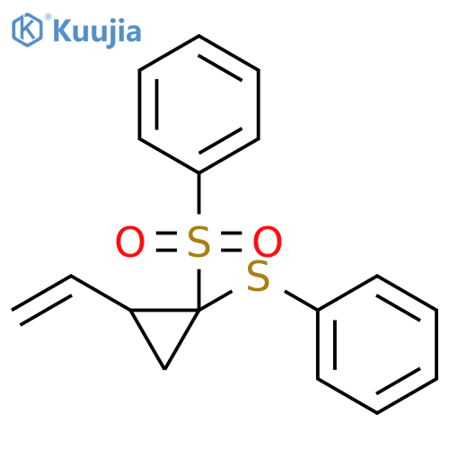 Benzene, [[2-ethenyl-1-(phenylsulfonyl)cyclopropyl]thio]- structure