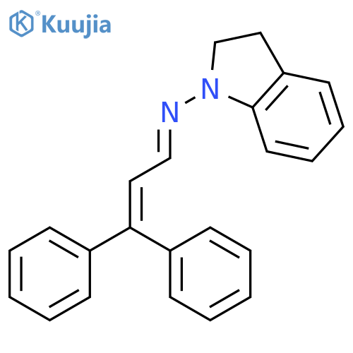 1H-Indol-1-amine, N-(3,3-diphenyl-2-propenylidene)-2,3-dihydro- structure