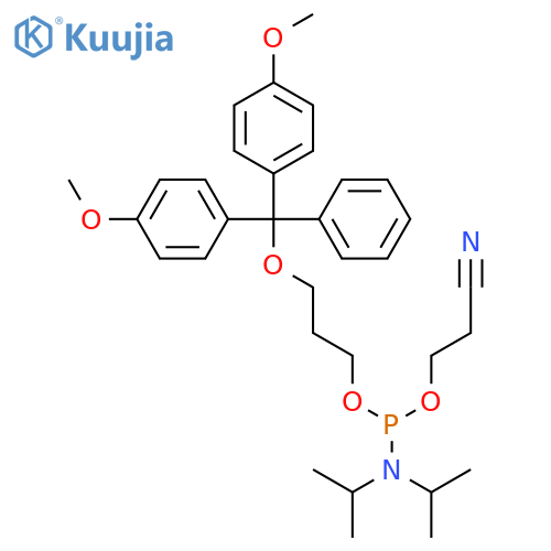 3-(4,4'-DIMETHOXYTRITYL)PROPANDIOL-1-N,N-DIISOPROPYL (BETA-CYANOETHYL) PHOSPHORAMIDITE structure