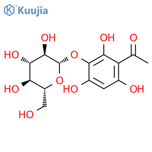 Ethanone, 1-[3-(b-D-glucopyranosyloxy)-2,4,6-trihydroxyphenyl]- structure