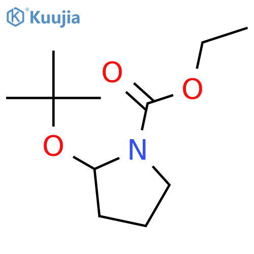 1-PYRROLIDINECARBOXYLIC ACID, 2-(1,1-DIMETHYLETHOXY)-, ETHYL ESTER structure