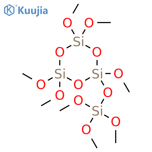Cyclotrisiloxane, pentamethoxy[(trimethoxysilyl)oxy]- structure