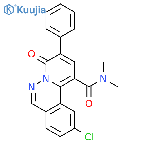 4H-Pyrido[2,1-a]phthalazine-1-carboxamide,10-chloro-N,N-dimethyl-4-oxo-3-phenyl- structure