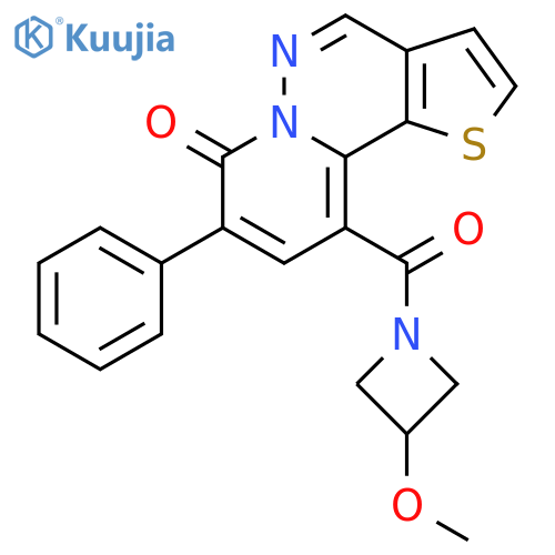 7H-Pyrido[1,2-b]thieno[2,3-d]pyridazin-7-one,10-[(3-methoxy-1-azetidinyl)carbonyl]-8-phenyl- structure