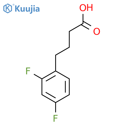 4-(2,4-difluorophenyl)butanoic acid structure