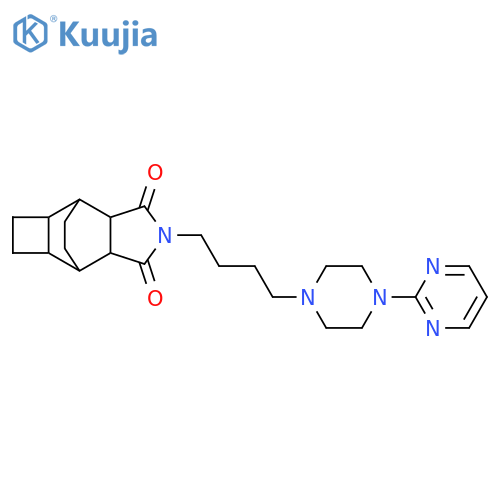 4,7-Ethano-1H-cyclobut[f]isoindole-1,3(2H)-dione,octahydro-2-[4-[4-(2-pyrimidinyl)-1-piperazinyl]butyl]- structure