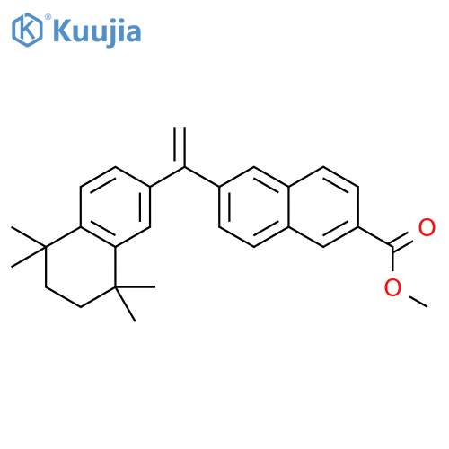 2-Naphthalenecarboxylic acid, 6-[1-(5,6,7,8-tetrahydro-5,5,8,8-tetramethyl-2-naphthalenyl)ethenyl]-, methyl ester structure