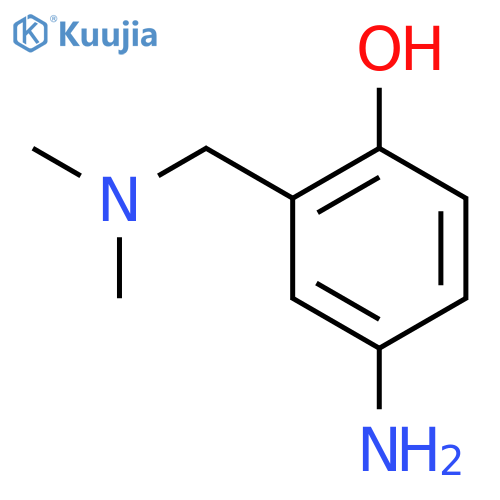 4-amino-2-(dimethylamino)methylphenol structure