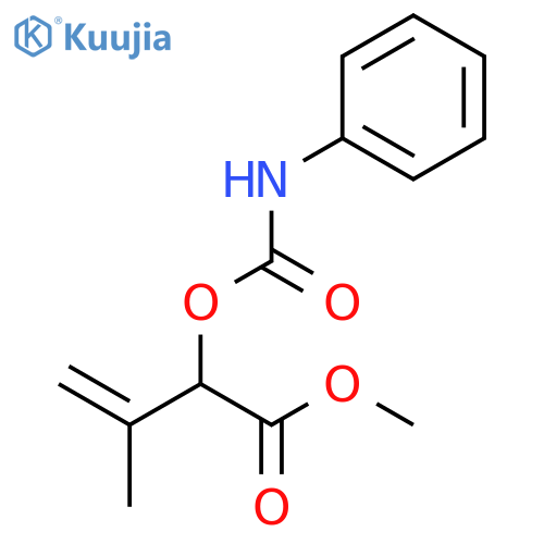3-BUTENOIC ACID, 3-METHYL-2-[[(PHENYLAMINO)CARBONYL]OXY]-, METHYL ESTER structure