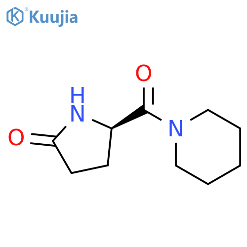 2-Pyrrolidinone,5-(1-piperidinylcarbonyl)-, (5R)- structure