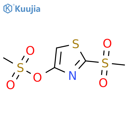 4-Thiazolol, 2-(methylsulfonyl)-, 4-methanesulfonate structure