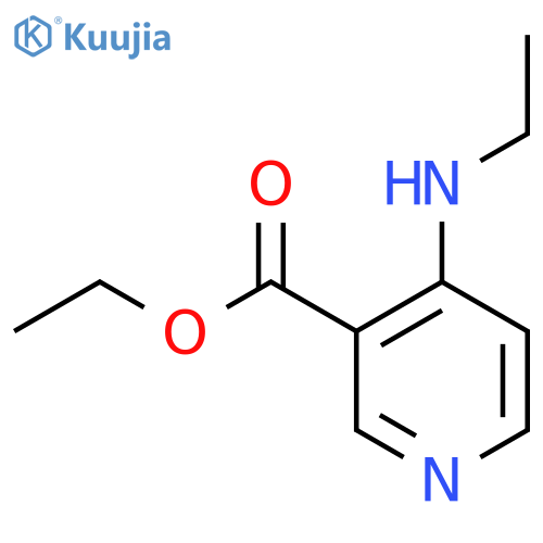 3-Pyridinecarboxylicacid, 4-(ethylamino)-, ethyl ester structure