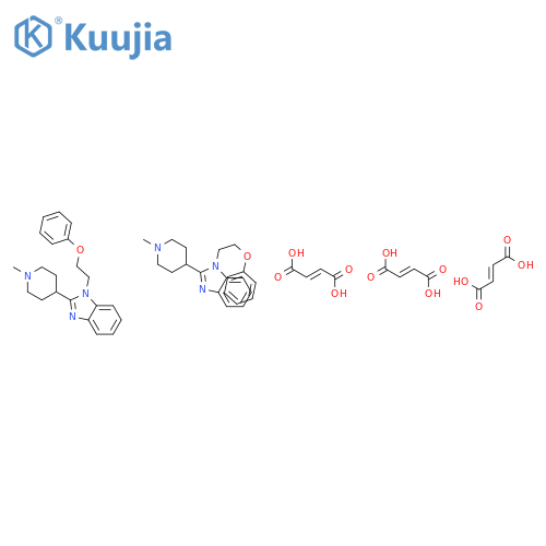 1H-Benzimidazole, 2-(1-methyl-4-piperidinyl)-1-(2-phenoxyethyl)-, (E)-2-butenedioate (2:3) structure