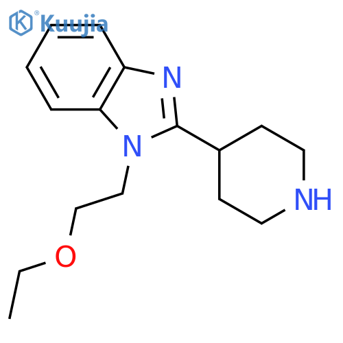 1-(2-Ethoxy-ethyl)-2-piperidin-4-yl-1H-benzimidazole structure