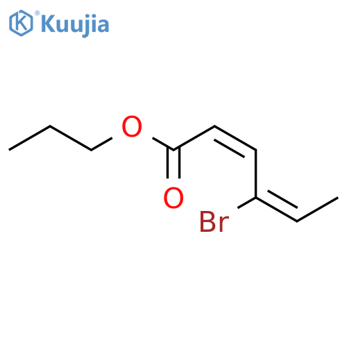 2,4-Hexadienoic acid, 4-bromo-, propyl ester, (Z,E)- structure