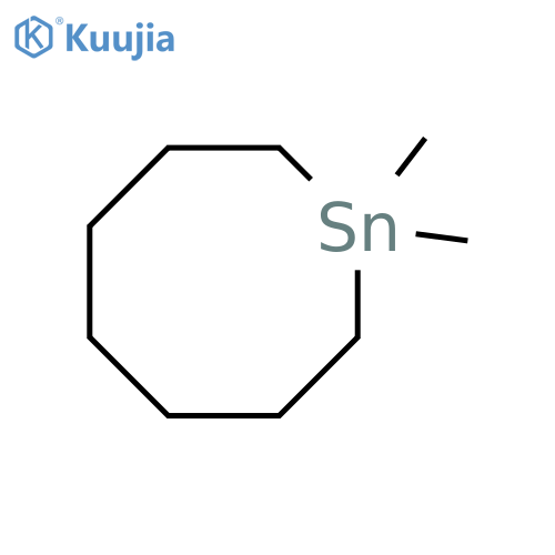 Stannocane, 1,1-dimethyl- structure