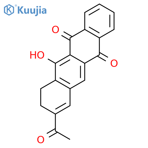 5,12-Naphthacenedione, 9-acetyl-7,8-dihydro-6-hydroxy- structure