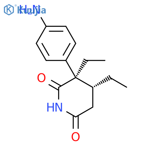 2,6-Piperidinedione,3-(4-aminophenyl)-3,4-diethyl-, cis- (9CI) structure