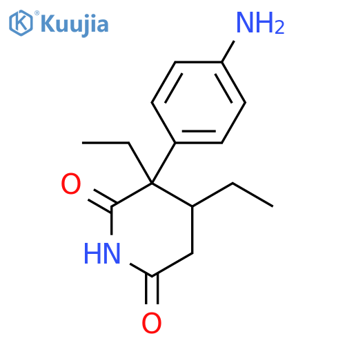2,6-Piperidinedione,3-(4-aminophenyl)-3,4-diethyl-, trans- (9CI) structure