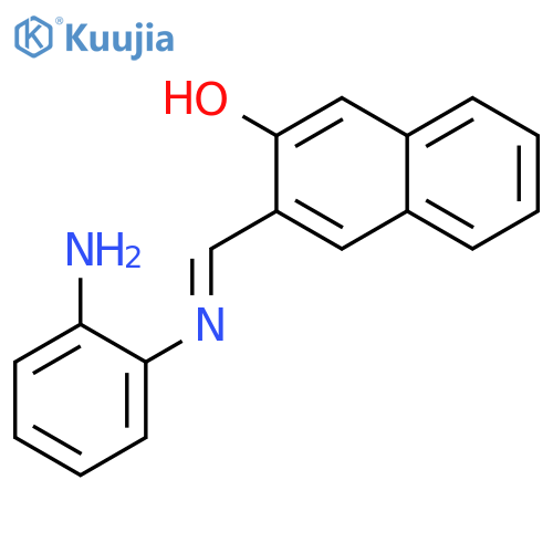 2-NAPHTHALENOL, 3-[[(2-AMINOPHENYL)IMINO]METHYL]- structure
