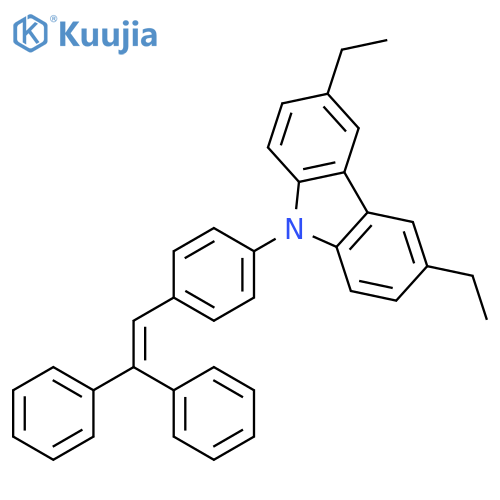 9H-Carbazole, 9-[4-(2,2-diphenylethenyl)phenyl]-3,6-diethyl- structure