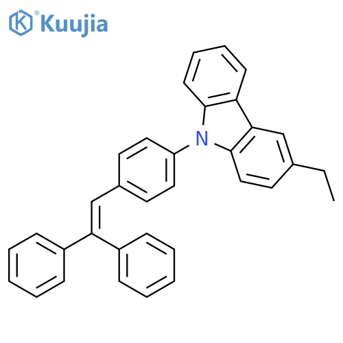 9H-Carbazole, 9-[4-(2,2-diphenylethenyl)phenyl]-3-ethyl- structure