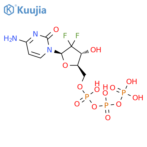 2'-Deoxy-2',2'-difluorocytidine 5'-triphosphate triethylammonium salt - structure