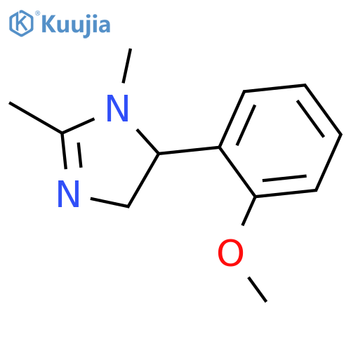 1H-Imidazole, 4,5-dihydro-5-(2-methoxyphenyl)-1,2-dimethyl- structure