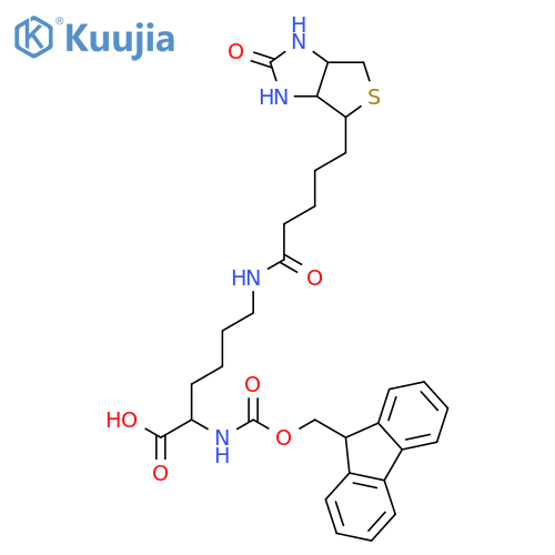 Fmoc-D-lys(biotin)-OH structure