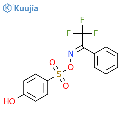 Ethanone, 2,2,2-trifluoro-1-phenyl-, O-[(4-hydroxyphenyl)sulfonyl]oxime structure