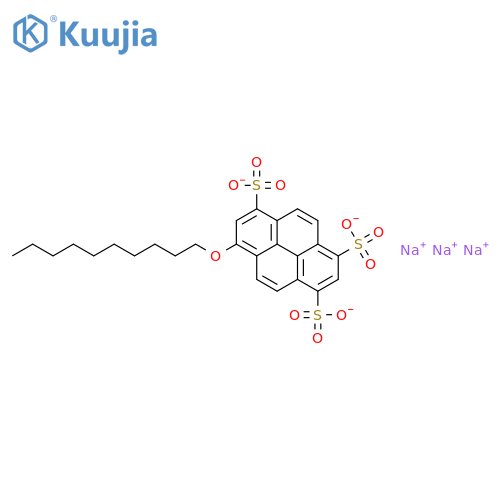 8-decyloxypyrene-1,3,6-trisulfonic acid trisodium salt structure