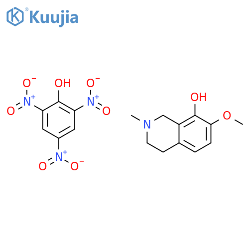 8-Isoquinolinol, 1,2,3,4-tetrahydro-7-methoxy-2-methyl-, compd. with 2,4,6-trinitrophenol (1:1) structure