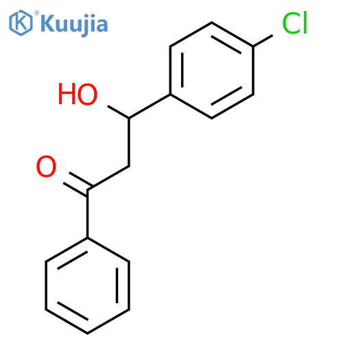 1-Propanone, 3-(4-chlorophenyl)-3-hydroxy-1-phenyl-, (±)- structure