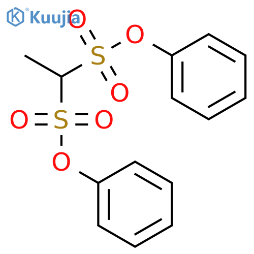 1,1-Ethanedisulfonic acid, diphenyl ester structure