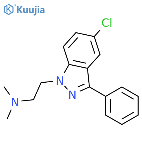1H-Indazole-1-ethanamine, 5-chloro-N,N-dimethyl-3-phenyl- structure