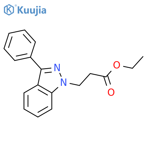 1H-Indazole-1-propanoic acid, 3-phenyl-, ethyl ester structure