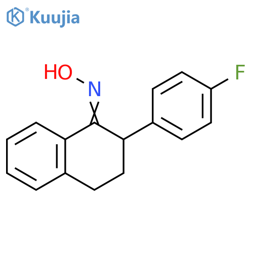 1(2H)-Naphthalenone, 2-(4-fluorophenyl)-3,4-dihydro-, oxime structure