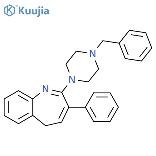 5H-1-Benzazepine, 3-phenyl-2-[4-(phenylmethyl)-1-piperazinyl]- structure