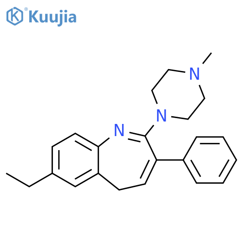 5H-1-Benzazepine, 7-ethyl-2-(4-methyl-1-piperazinyl)-3-phenyl- structure