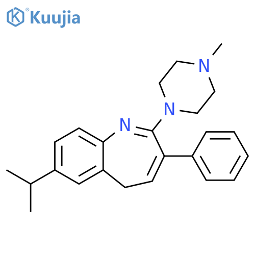 5H-1-Benzazepine,7-(1-methylethyl)-2-(4-methyl-1-piperazinyl)-3-phenyl- structure