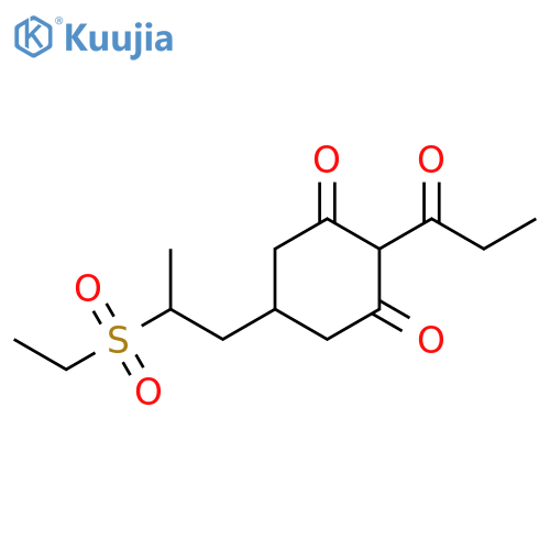 5-2-(Ethylsulfonyl)propyl-2-(1-oxopropyl)-1,3-cyclohexanedione structure
