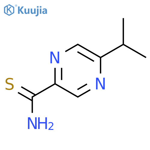 2-Pyrazinecarbothioamide,5-(1-methylethyl)- structure