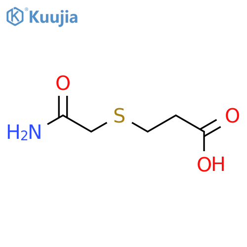 3-(Carbamoylmethyl)sulfanylpropanoic Acid structure