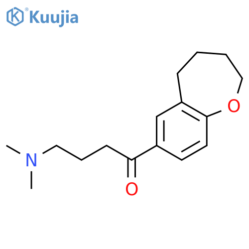 1-Butanone, 4-(dimethylamino)-1-(2,3,4,5-tetrahydro-1-benzoxepin-7-yl)- structure
