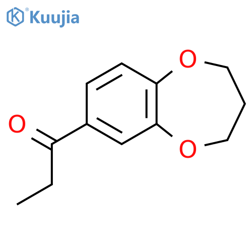 1-(3,4-Dihydro-2H-1,5-benzodioxepin-7-yl)propan-1-one structure